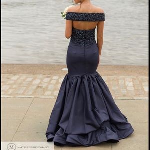 Blue Mermaid Tiffany Prom dress